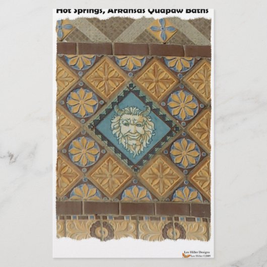 ホット春、ARクアポドームタイルギフトアパレル 便箋 (正面)