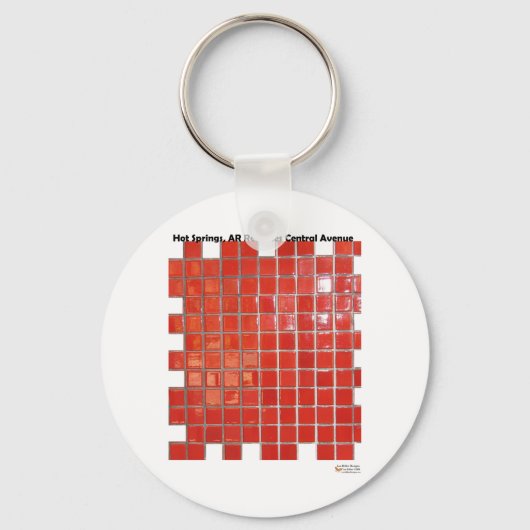 ホット春、ARレッドタイル中央Aveギフト キーホルダー (正面)