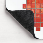 ホット春、ARレッドタイル中央Aveギフト マウスパッド (コーナー)