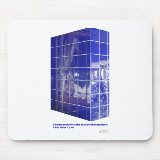 ホット春、AR BlueTile反射ギフトアパレル マウスパッド (正面)