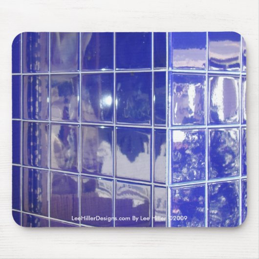 ホット春、AR BlueTile反射マウスパッド マウスパッド (正面)