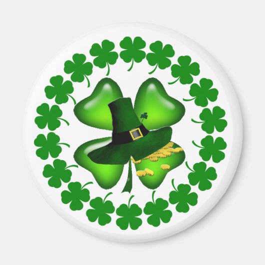 ホット春St patricks dayパレード マグネット (正面)
