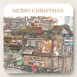 ホット栗のキオスクビューのコースター コースター