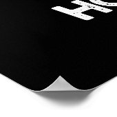 ホット物おもしろいサンプンダークBG ポスター (角)