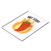 ホット物おもしろいレッドホットチリペッパーPun ノートブック (左側)