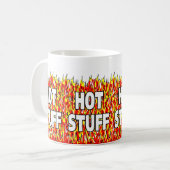 ホット物デザイン コーヒーマグカップ (正面左)