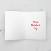 ホット物ファッジアイスクリームサンデバレンタインカード シーズンカード (内部)