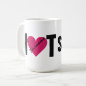 「ホット物」のカスタムマグ マグカップ (正面左)