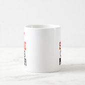 ホット独身のチェスプレーヤー コーヒーマグカップ (中央)