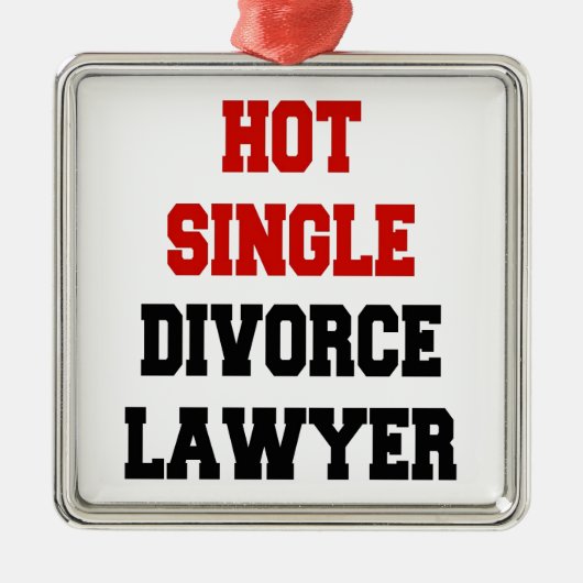 ホット独身の離婚弁護士 メタルオーナメント (正面)
