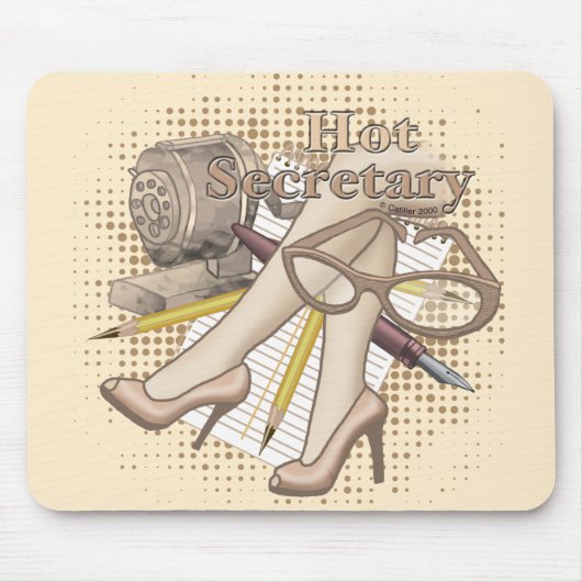 ホット秘書 マウスパッド (正面)