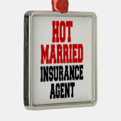 ホット結婚した保険募集人 メタルオーナメント (右)