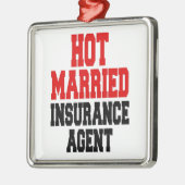 ホット結婚した保険募集人 メタルオーナメント (左)