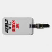 ホット結婚した試行弁護士 ラゲッジタグ (正面横)