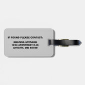 ホット結婚した試行弁護士 ラゲッジタグ (裏面横)