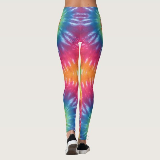 ホット絞り染めレインボースワールレギンス レギンス (裏面)