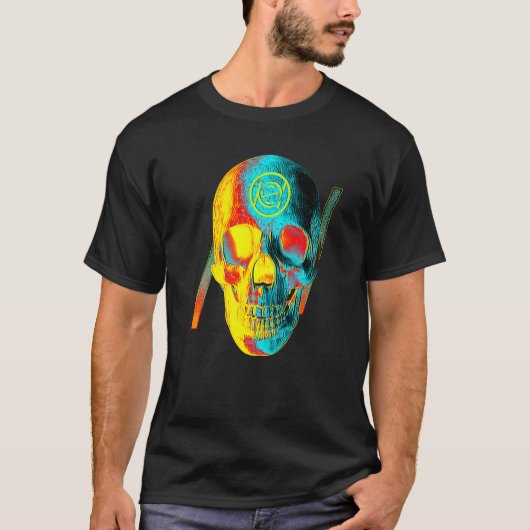 ホット　コールド　ドクロ Tシャツ (正面)
