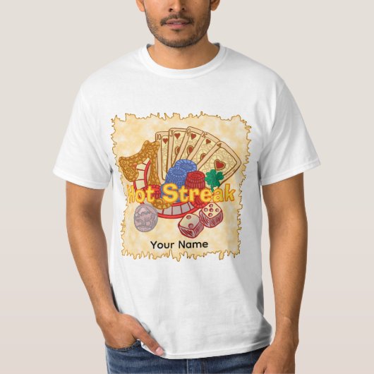 ホット・ストリーク・ポーカー Tシャツ (正面)