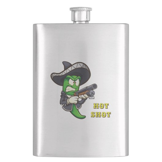 ホット・チリ・ショット フラスク (正面)
