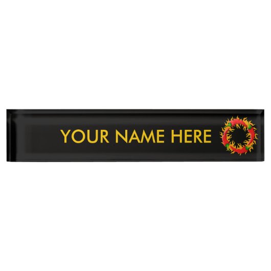 ホット デスクネームプレート (正面)