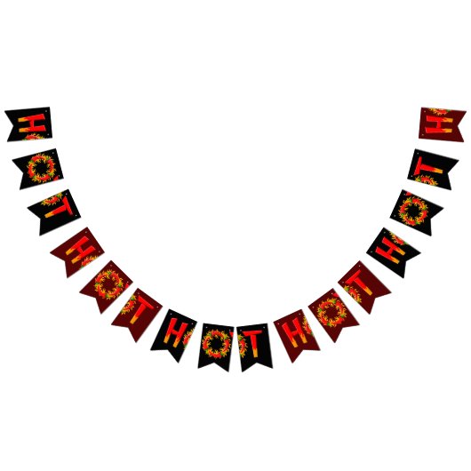 ホット バンティングフラッグ (全)