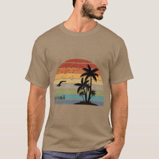 ホット ビンテージ ハワイアン アイランド ハワイ アロハ ステート ファス Tシャツ