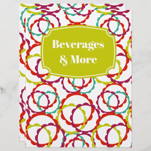 ホット&ブライトリングや輪レシピ分周器レターヘッド (正面/裏面)