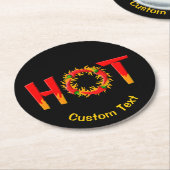 ホット ラウンドペーパーコースター (アングル)