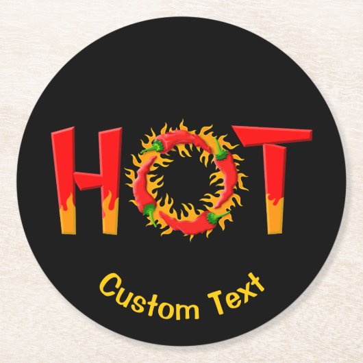 ホット ラウンドペーパーコースター (正面)