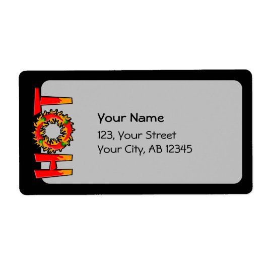 ホット ラベル (正面)