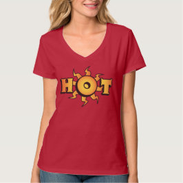 ホット レディース ベーシック Vネック Tシャツ