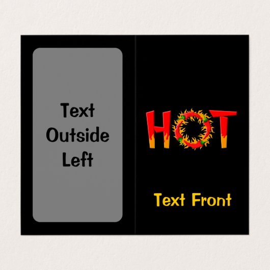 ホット 名刺 (外部フラット)