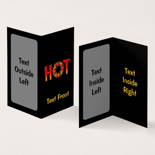 ホット 名刺 (内部&外部)