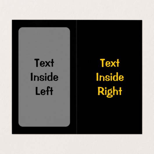 ホット 名刺 (内部フラット)