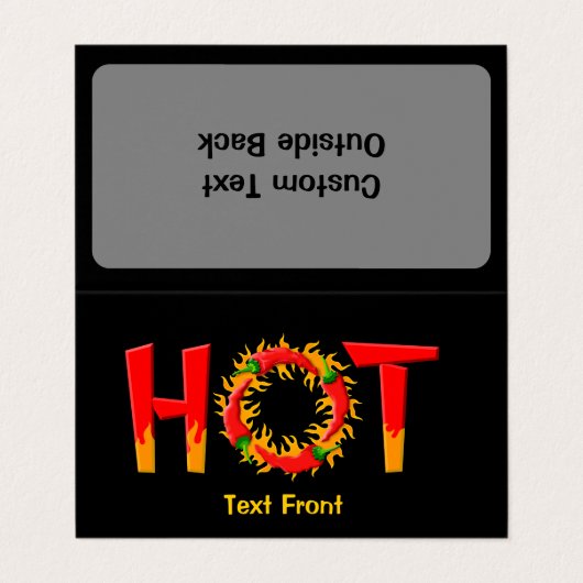 ホット 名刺 (外部フラット)