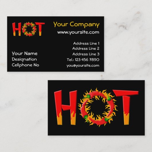 ホット 名刺 (正面/裏面)