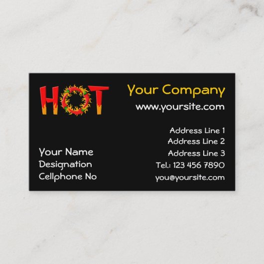 ホット 名刺 (正面)