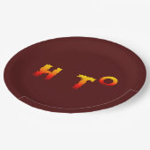 ホット |地球温暖化 ペーパープレート (アングル)