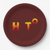 ホット |地球温暖化 ペーパープレート (正面)