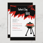 ホットBBQグリル 招待状 (正面/裏面)