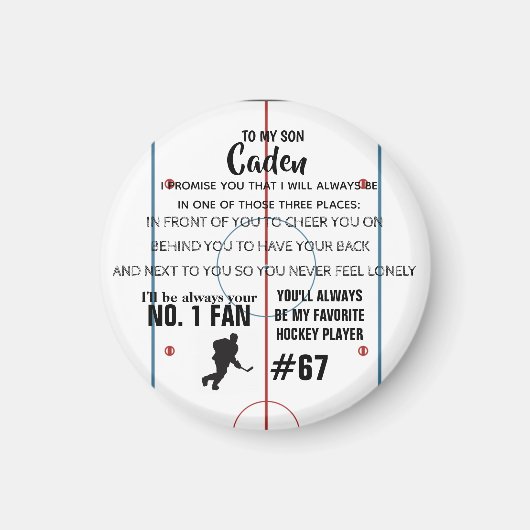 ホッパーソナライズされたケーNO.1ファンマグネット マグネット (正面)