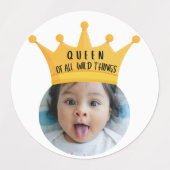 ホッパーソナライズされたトカップケーキトッパーステッカーパーティー ラベル (デザイン1)