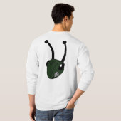 ホッパー長袖のロゴT Tシャツ (裏面フル)