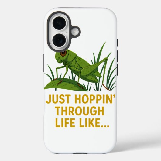 『ホッピンおもしろいバッタの術』 Case-Mate iPhoneケース (裏面)