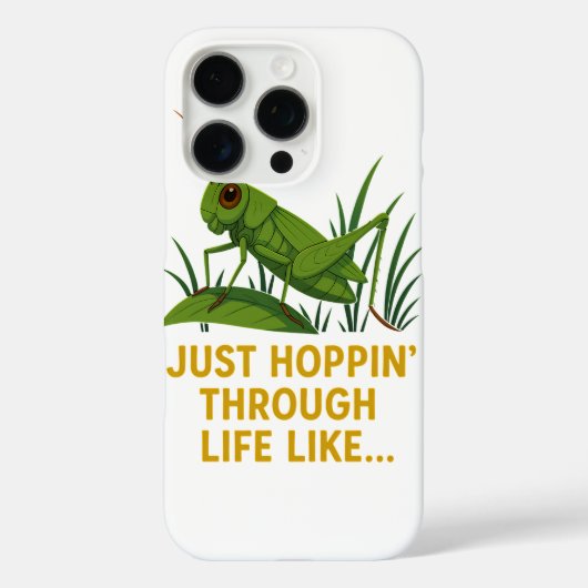 『ホッピンおもしろいバッタの術』 Case-Mate iPhoneケース (裏面)