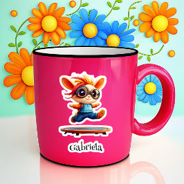 ホッピンのバニーパーソナライズされたビニール シール