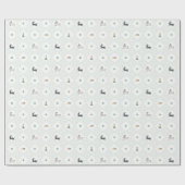 ホッピングイン春 – 緑 ラッピングペーパー (フラット)