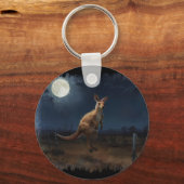ホッピングカンガルー&フルムーン キーホルダー (正面)