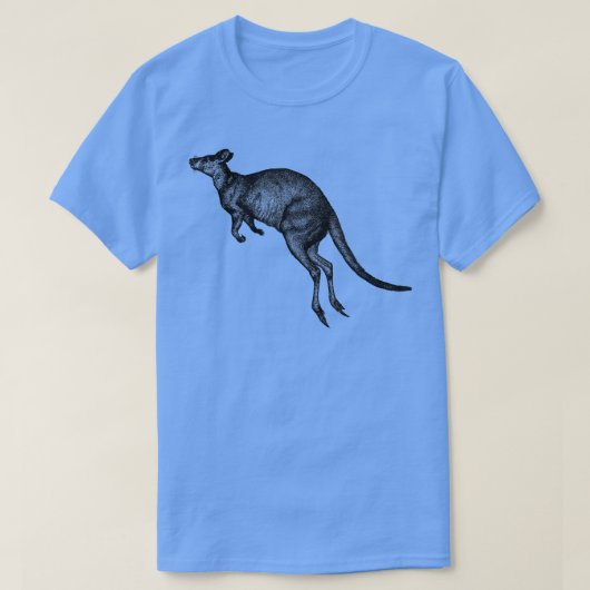 ホッピングカンガロプリント Tシャツ (デザイン正面)