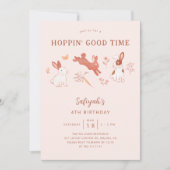 ホッピングッドタイムバニーガールバースデーパーティー 招待状 (正面)